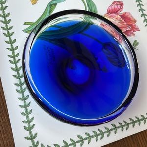 Vintage MCM blue bowl